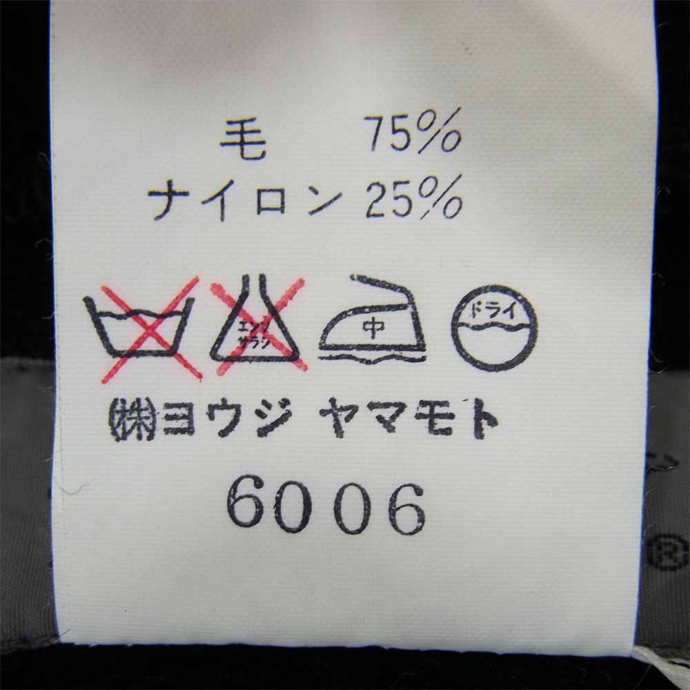 Yohji Yamamoto ヨウジヤマモト POUR HOMME プールオム 80~90s 丸ロゴ 初期タグ 縮絨ウール ハーフジップ プルオーバー プルオーバー ジャケット ブラック系 M【中古】