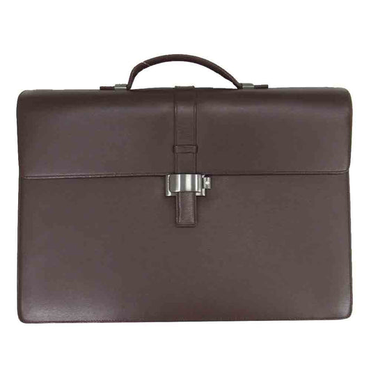 MONTBLANC モンブラン ダブルガゼット ブリーフケース ブラウン系【中古】