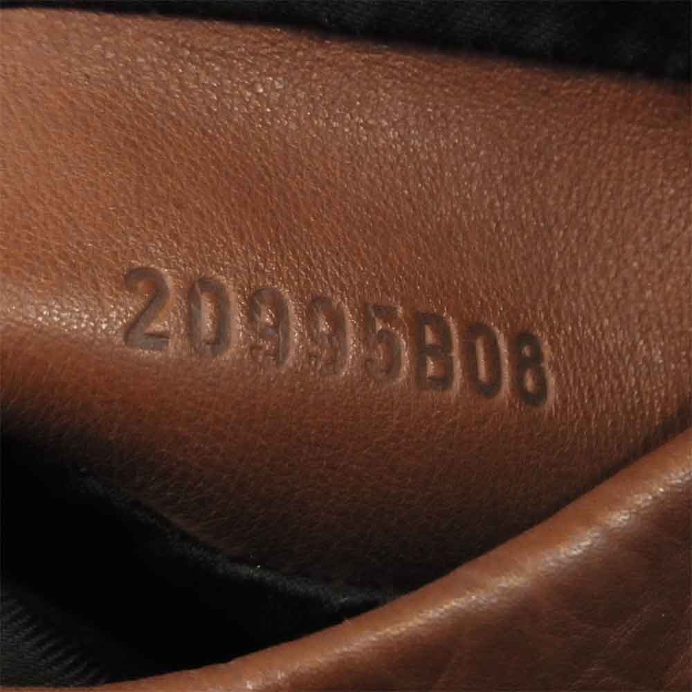 VANSON バンソン 20995B08 ENF エンフィールド 襟付き シングル ライダース ジャケット ブラウン系 36【中古】