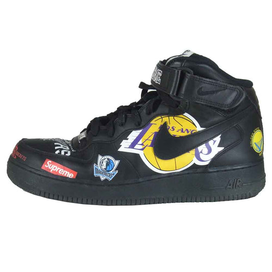 Supreme シュプリーム AQ8017-001 NIKE ナイキ AIR FORCE 1 MID 07 エアフォース スニーカー ブラック系 US10【中古】