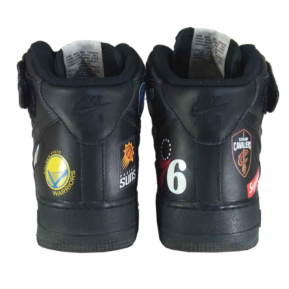 Supreme シュプリーム AQ8017-001 NIKE ナイキ AIR FORCE 1 MID 07 エアフォース スニーカー ブラック系 US10【中古】