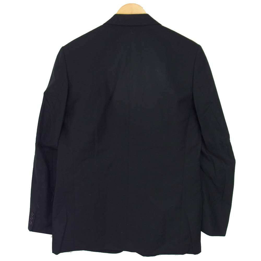 Yohji Yamamoto ヨウジヤマモト Y's for men ワイズフォーメン セットアップ ウール 3Bジャケット パンツ スーツ 黒 ストライプ ブラック系 4【中古】