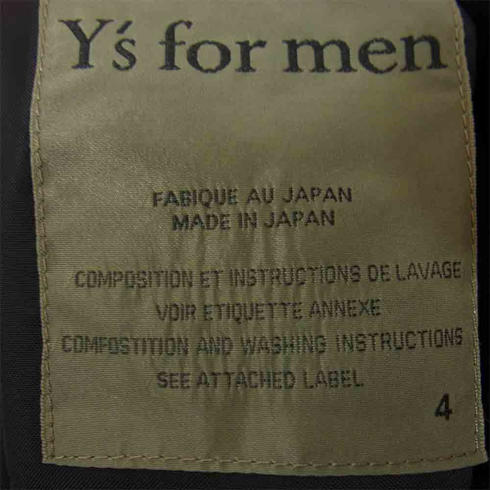 Yohji Yamamoto ヨウジヤマモト Y's for men ワイズフォーメン セットアップ ウール 3Bジャケット パンツ スーツ 黒 ストライプ ブラック系 4【中古】