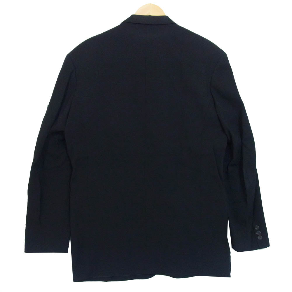 Yohji Yamamoto ヨウジヤマモト COSTUME'D HOMME コスチュームドオム セットアップ ウール 3Bジャケット パンツ スーツ シャドーストライプ ブラック系 S【中古】