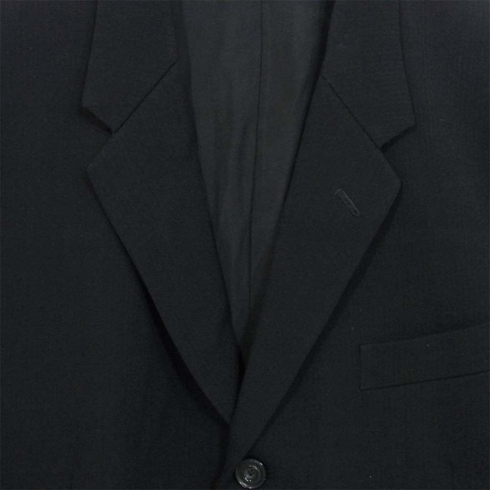 Yohji Yamamoto ヨウジヤマモト COSTUME'D HOMME コスチュームドオム セットアップ ウール 3Bジャケット パンツ スーツ シャドーストライプ ブラック系 S【中古】