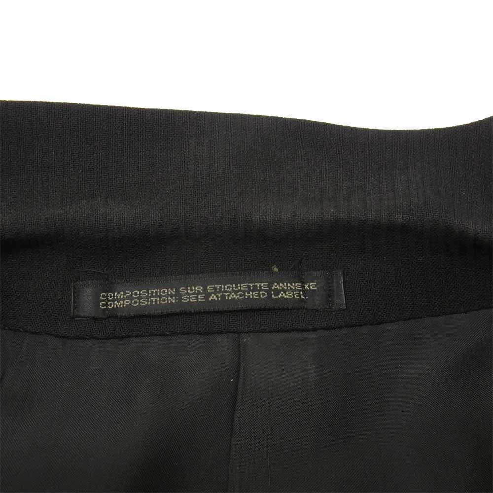 Yohji Yamamoto ヨウジヤマモト COSTUME'D HOMME コスチュームドオム セットアップ ウール 3Bジャケット パンツ スーツ シャドーストライプ ブラック系 S【中古】