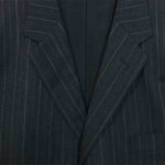 Yohji Yamamoto ヨウジヤマモト COSTUME'D HOMME コスチュームドオム セットアップ ウール 3Bジャケット パンツ スーツ グレー ストライプ ダークグレー系 3【中古】