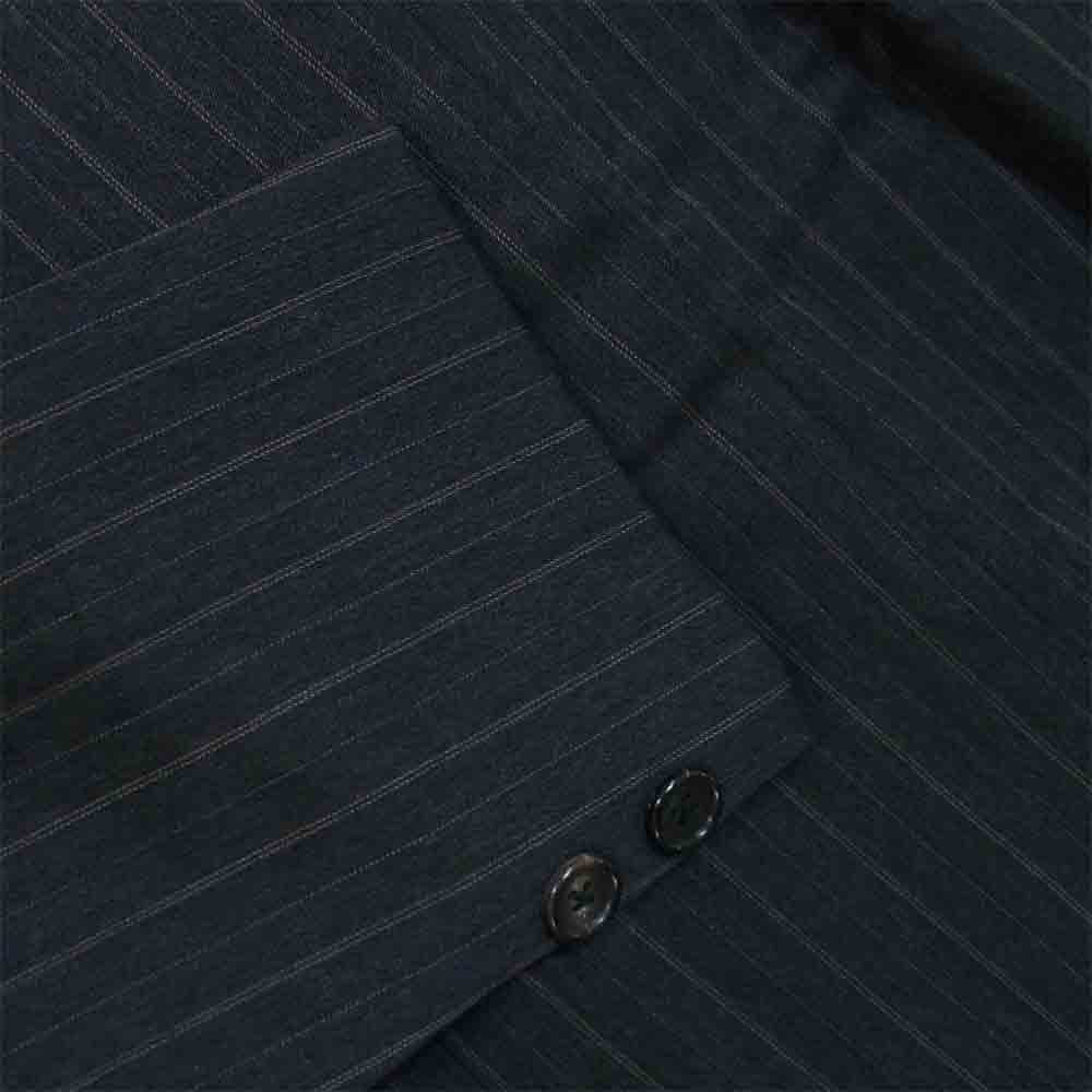 Yohji Yamamoto ヨウジヤマモト COSTUME'D HOMME コスチュームドオム セットアップ ウール 3Bジャケット パンツ スーツ グレー ストライプ ダークグレー系 3【中古】