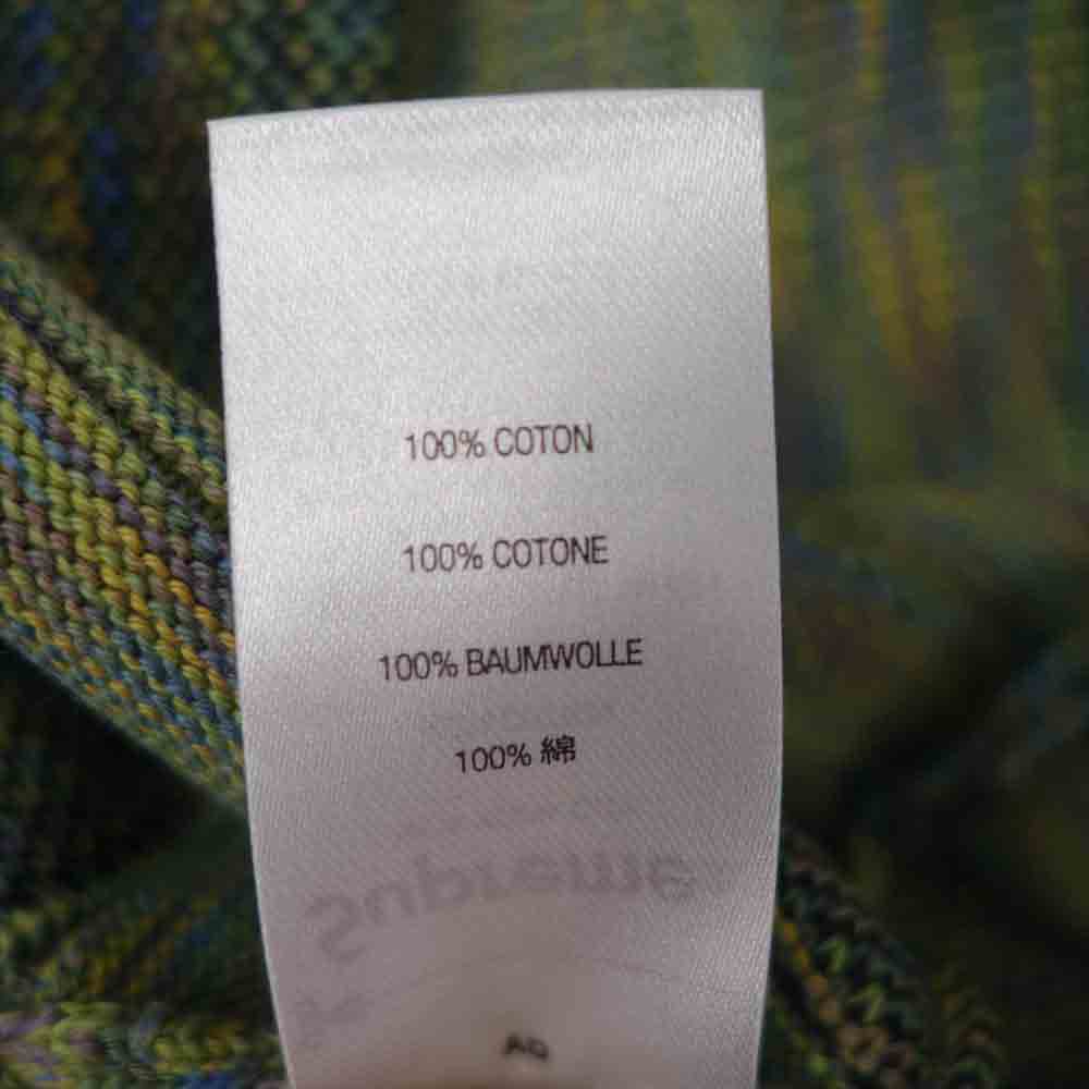 Supreme シュプリーム 21AW Missoni Zip L/S Polo ミッソーニ ジップ 長袖 ポロシャツ グリーン系 XL【新古品】【未使用】【中古】