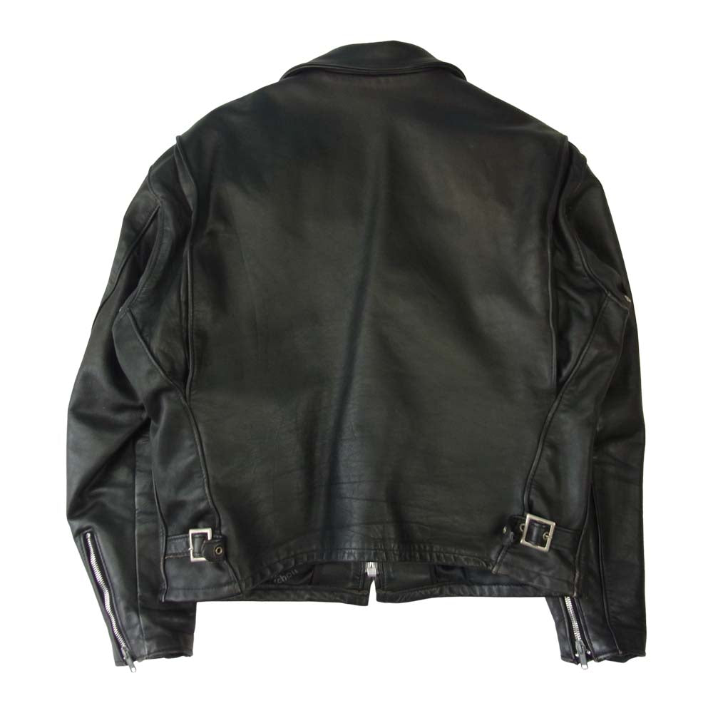 schott ショット 642 ボアライナー シングル レザー ジャケット ブラック系 42【中古】