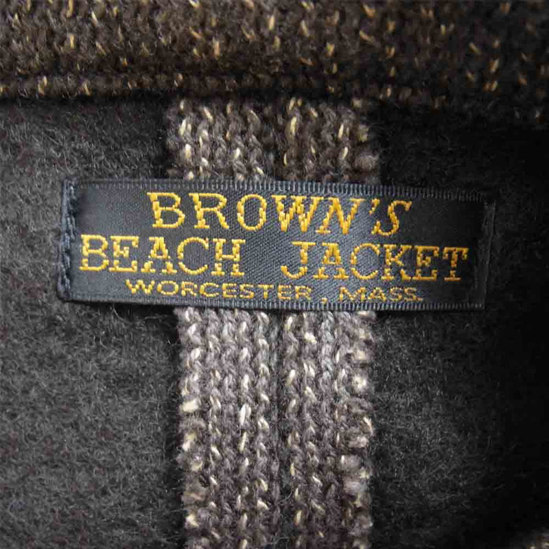 FULLCOUNT フルカウント BBJ6-003 BROWN'S BEACH JACKET TAILORED JACKET ブラウンズビーチ テーラード ジャケット ダークブラウン系 40【中古】