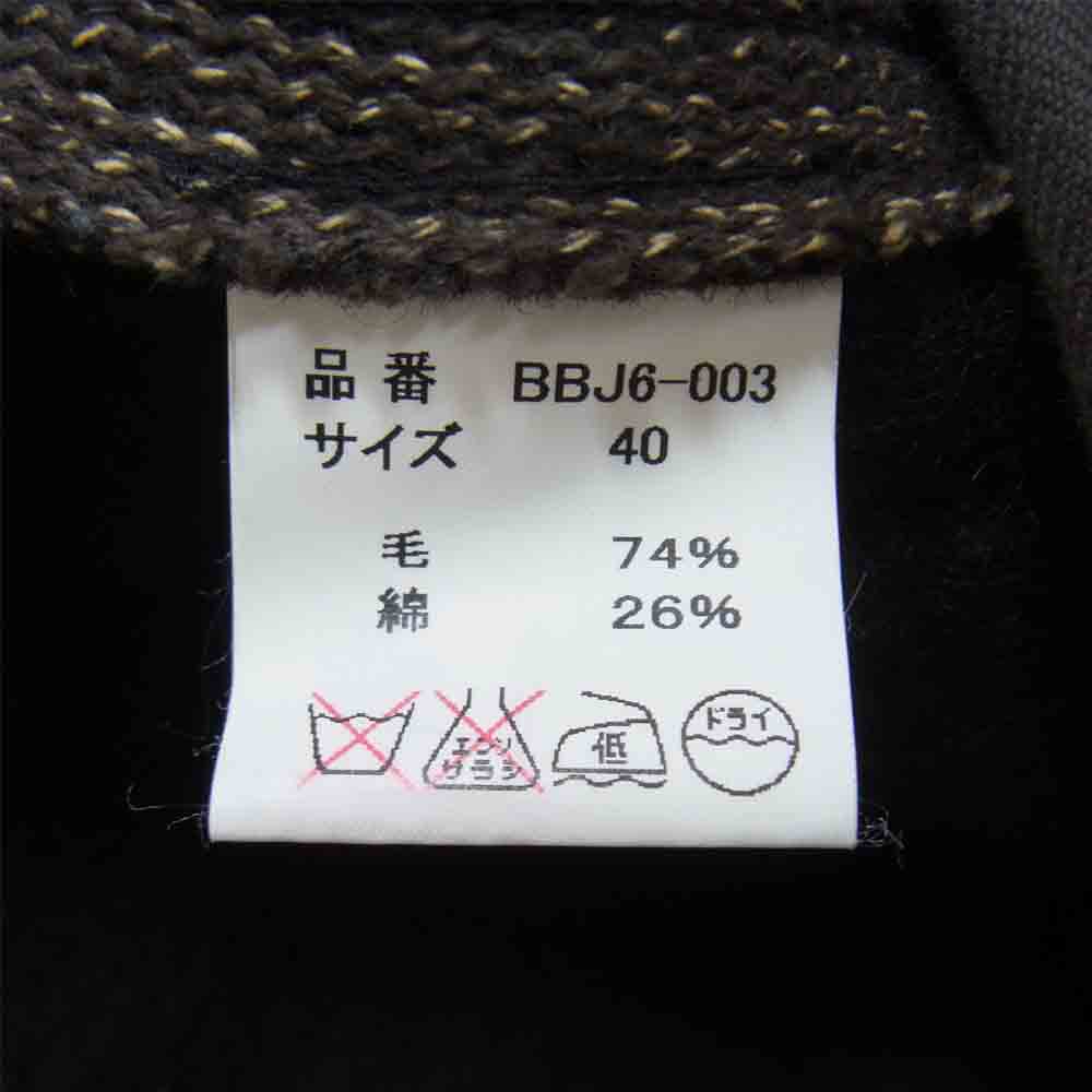 FULLCOUNT フルカウント BBJ6-003 BROWN'S BEACH JACKET TAILORED JACKET ブラウンズビーチ テーラード ジャケット ダークブラウン系 40【中古】