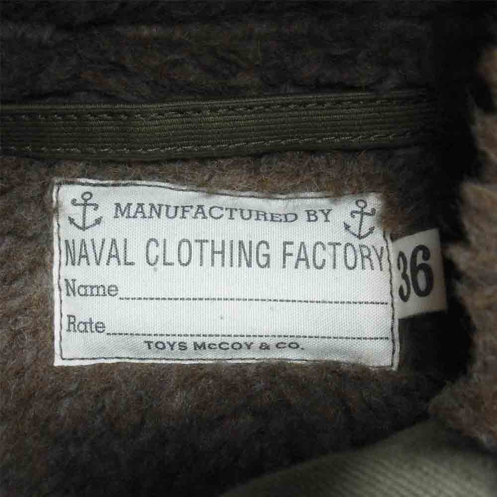 TOY'S McCOY トイズマッコイ TMJ1814 N-1 HOODED COAT FELIX THE CAT TOUGH MINDED CAT フェリックス プリント フーデッド デッキ ジャケット カーキ系 36【中古】