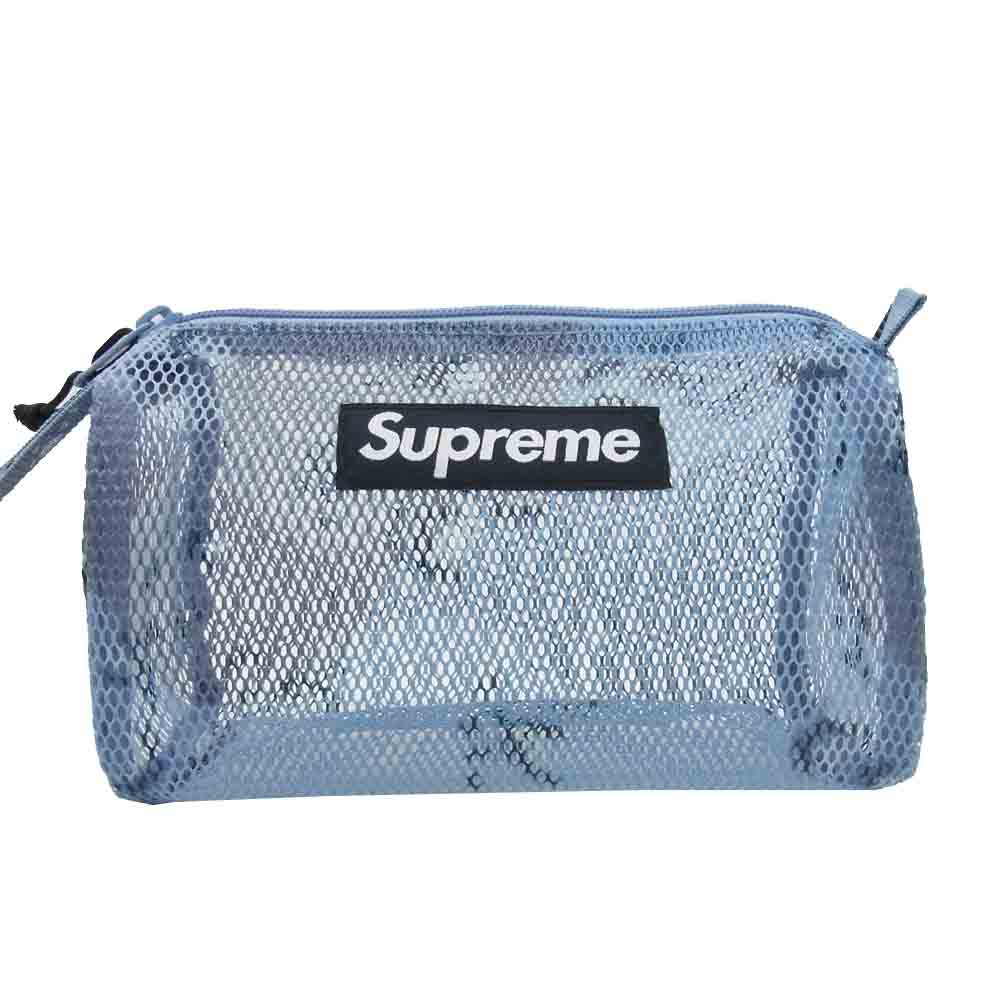 Supreme シュプリーム 20SS  納品書付属 Utility Pouch ユーティリティ ポーチ メッシュ  Blue Camo 【新古品】【未使用】【中古】