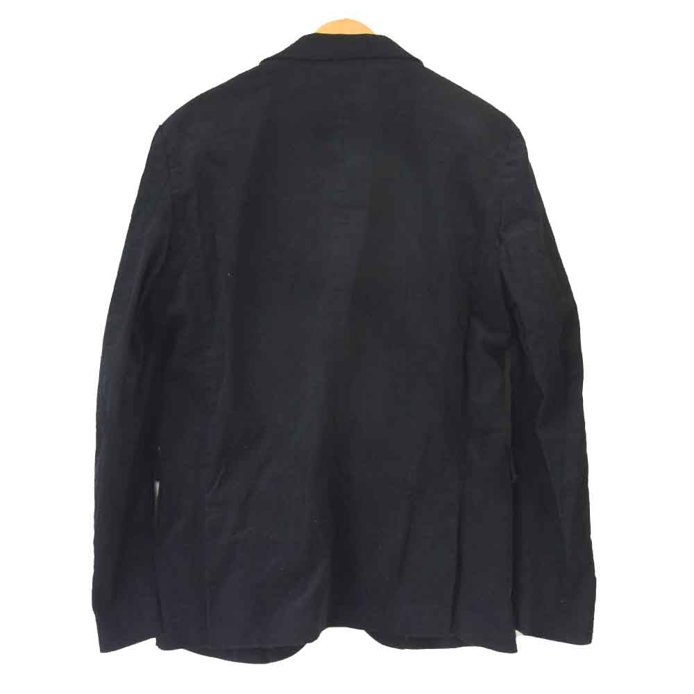 nano universe ナノユニバース 19aw 6689218001 コーデュロイ セットアップ スーツ ジャケット パンツ ダメリーノ  ブラック系 L【新古品】【未使用】【中古】