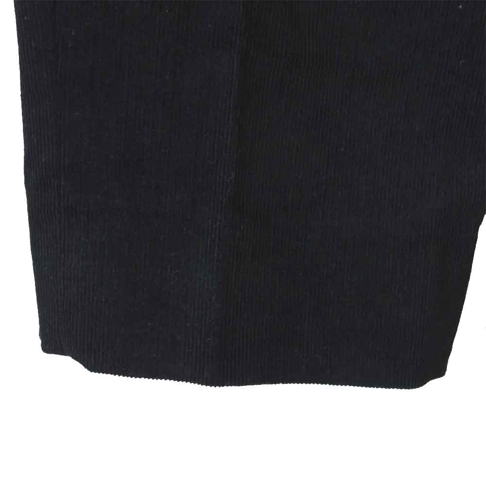 nano universe ナノユニバース 19aw 6689218001 コーデュロイ セットアップ スーツ ジャケット パンツ ダメリーノ  ブラック系 L【新古品】【未使用】【中古】