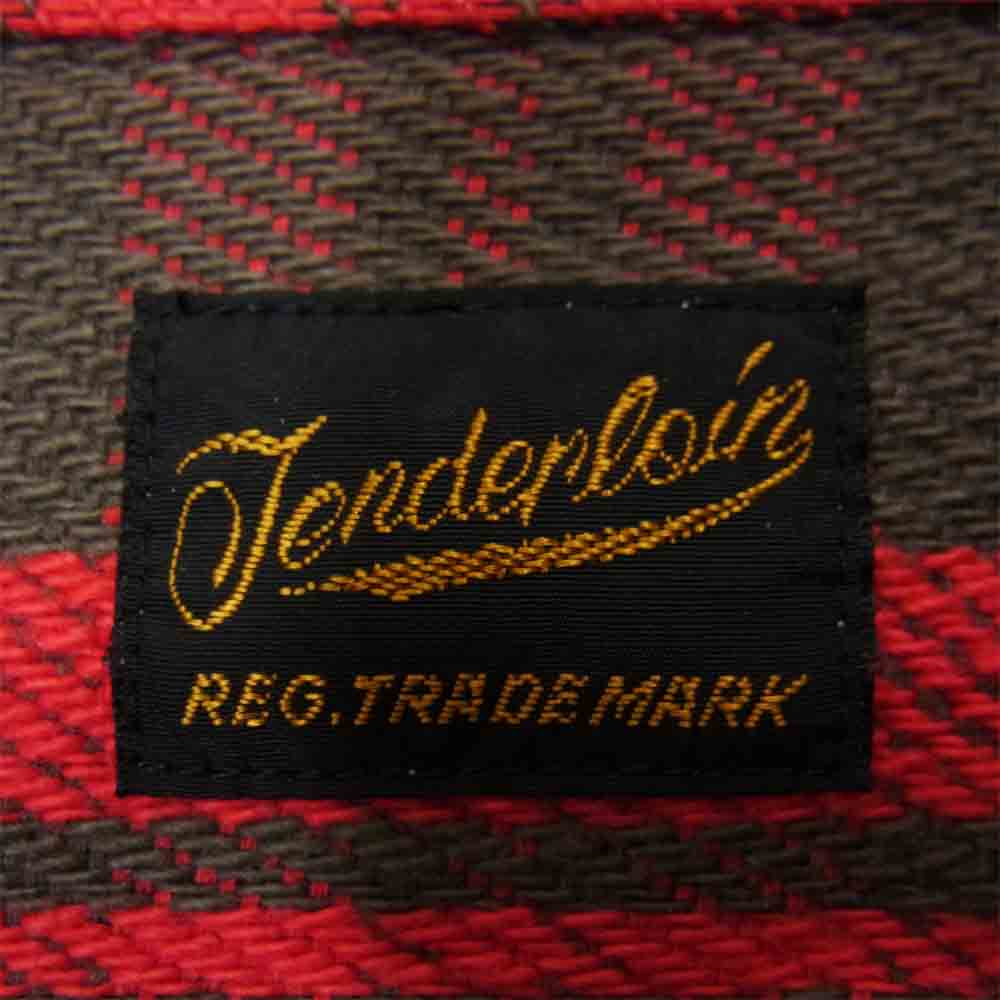 TENDERLOIN テンダーロイン T-HEAVY FLANNEL ヘビー フランネル チェックシャツ レッド系 S【中古】