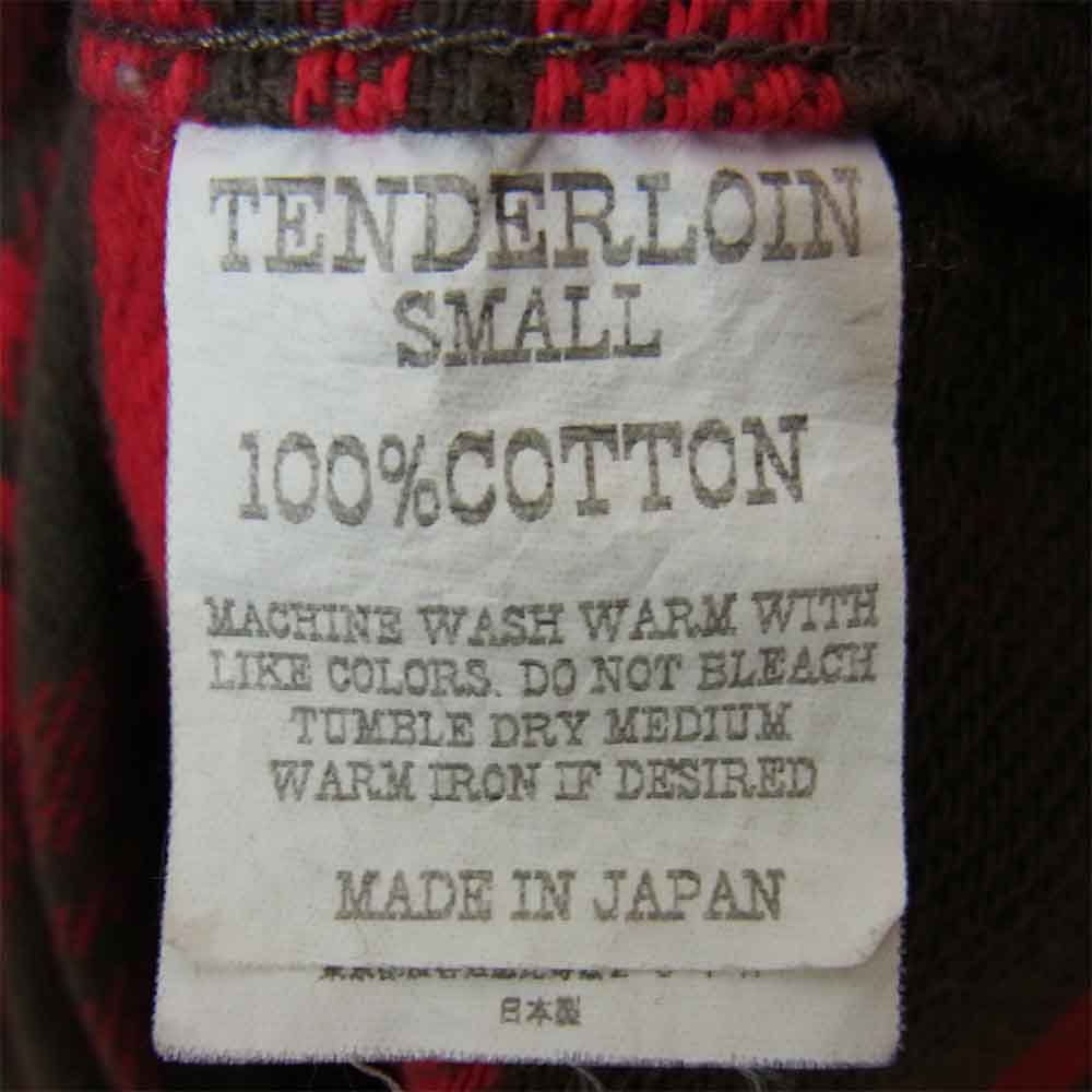 TENDERLOIN テンダーロイン T-HEAVY FLANNEL ヘビー フランネル チェックシャツ レッド系 S【中古】