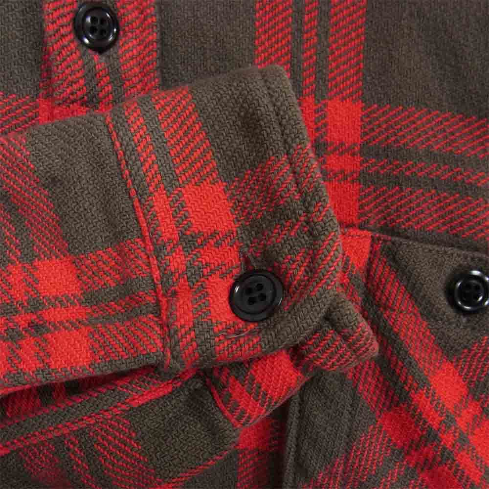 TENDERLOIN テンダーロイン T-HEAVY FLANNEL ヘビー フランネル チェックシャツ レッド系 S【中古】
