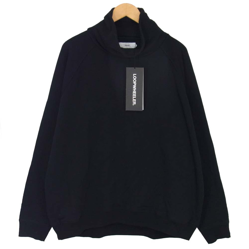 GRAPHPAPER グラフペーパー GU193-70128B × LOOPWHEELER ループウィラー High Neck Sweat ハイ ネック スウェット ブラック系 2【中古】