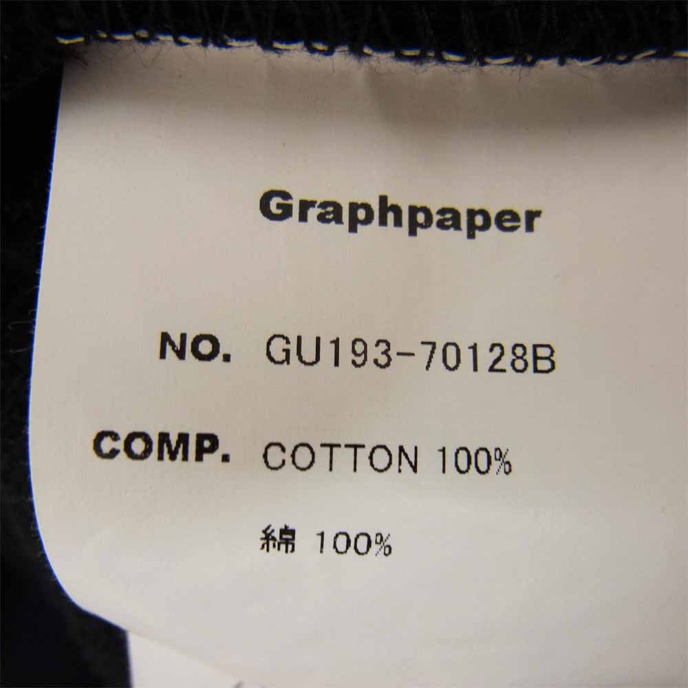 GRAPHPAPER グラフペーパー GU193-70128B × LOOPWHEELER ループウィラー High Neck Sweat ハイ ネック スウェット ブラック系 2【中古】