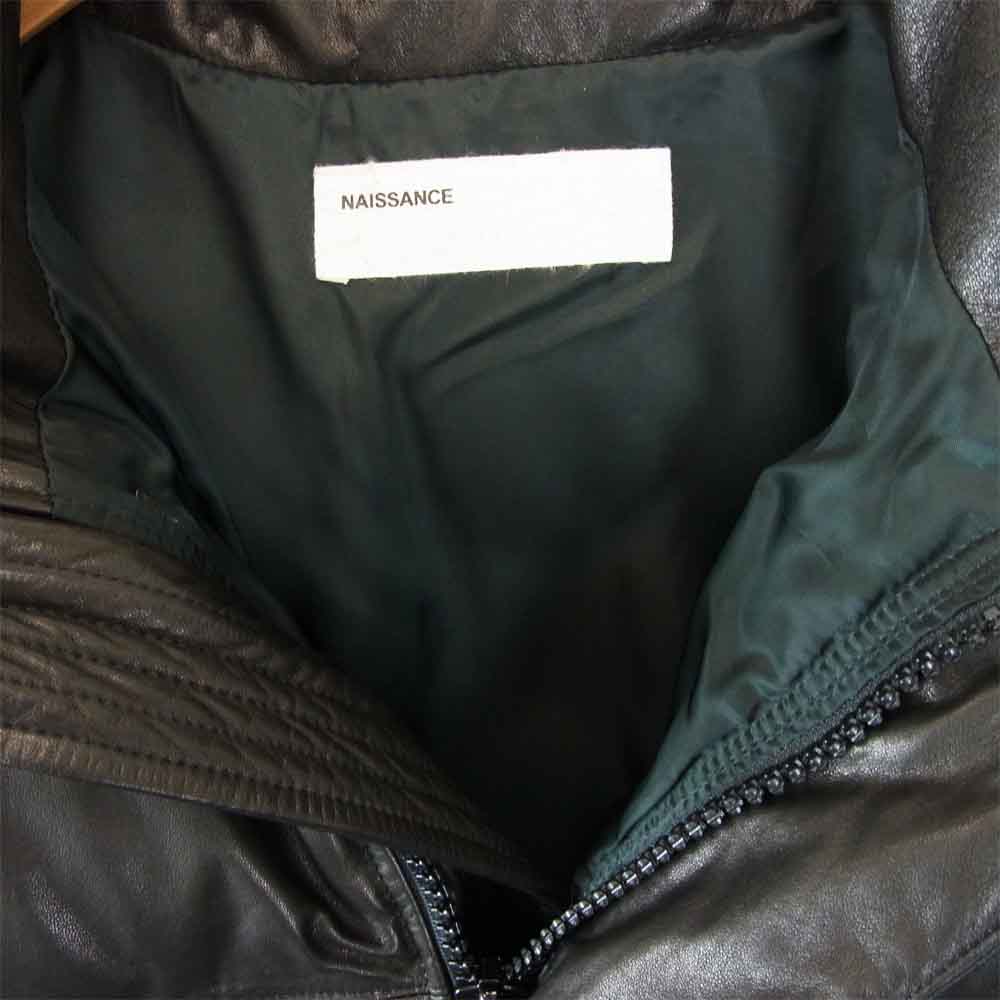 ネサーンス レザー ダウン ジャケット ブラック系 XL【美品】【中古】
