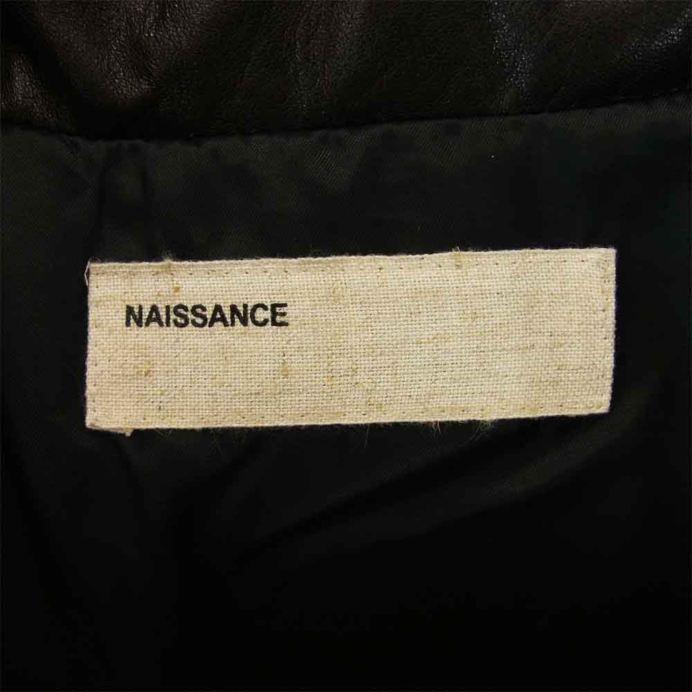 ネサーンス レザー ダウン ジャケット ブラック系 XL【美品】【中古】