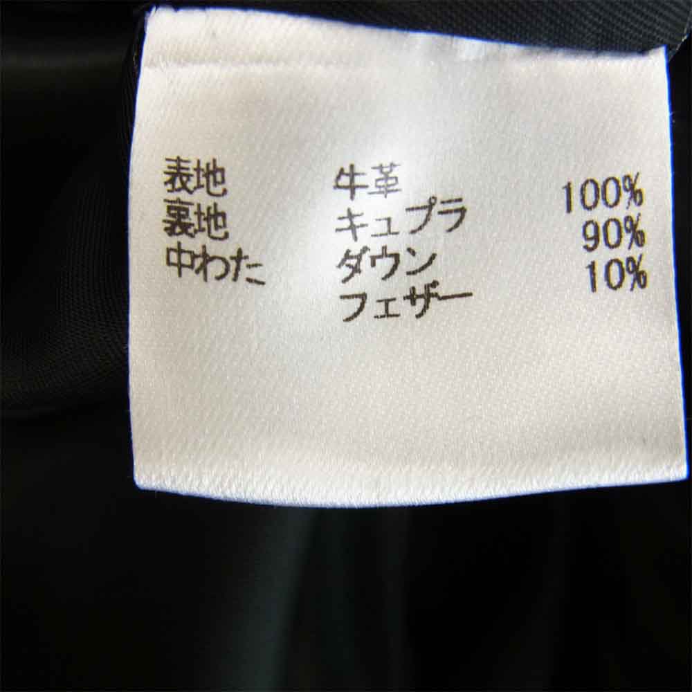 ネサーンス レザー ダウン ジャケット ブラック系 XL【美品】【中古】
