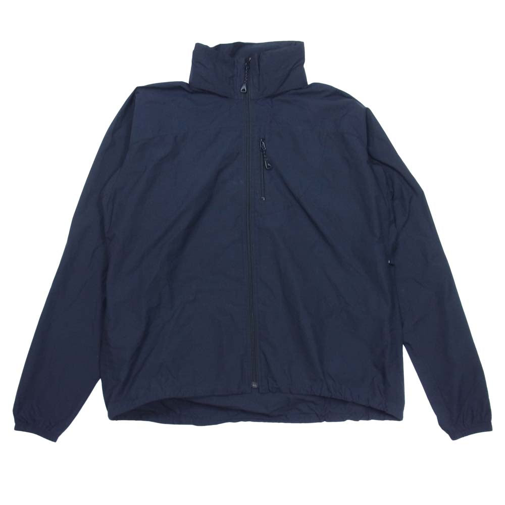 アンスラックス SQUEEZED DESIGN スクイーズドデザイン コーデュラナイロン ウィンドシャツ ジャケット ネイビー系 L【中古】