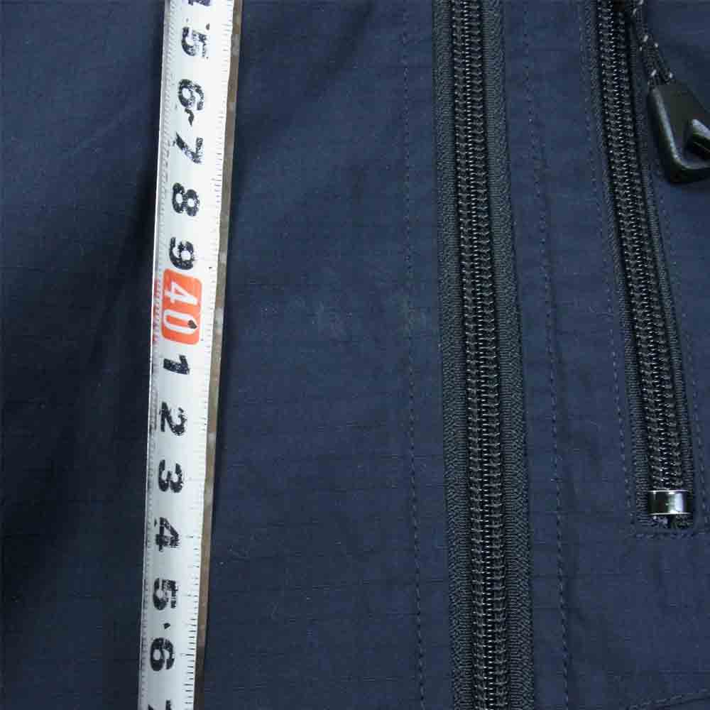 アンスラックス SQUEEZED DESIGN スクイーズドデザイン コーデュラナイロン ウィンドシャツ ジャケット ネイビー系 L【中古】