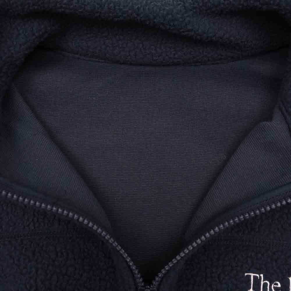 エンノイ THE ENNOY PROFESSIONAL ロゴ刺繍 ジップ フリース ジャケット ネイビー系 M【美品】【中古】