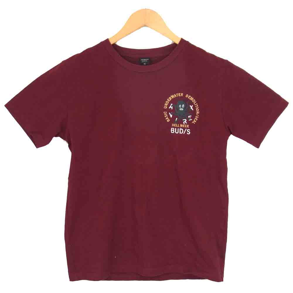 AVIREX アヴィレックス 6193344-50 刺繍 コロナド CREW NECK T-SHIRT  エンジ系 M【中古】