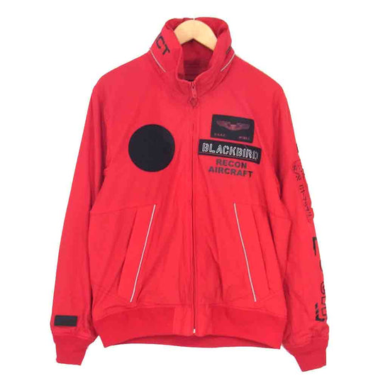 AVIREX アヴィレックス 6102133 BLACKBIRD STAND ZIP JACKET ブラックバード スタンドジップ ジャケット  レッド系 L【中古】