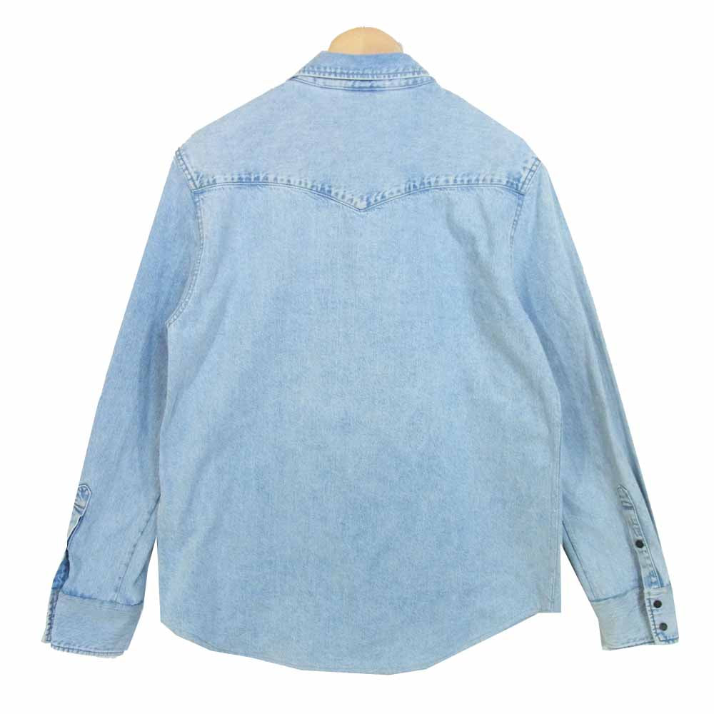 カルバンクライン M191320012 WESTERN SHIRT MACHO BLUE デニム ウエスタン シャツ ジャケット ブルー系 XL【中古】