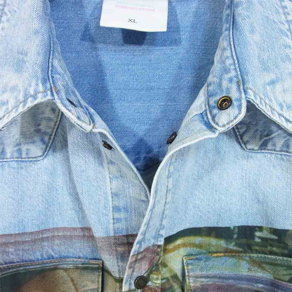 カルバンクライン M191320012 WESTERN SHIRT MACHO BLUE デニム ウエスタン シャツ ジャケット ブルー系 XL【中古】