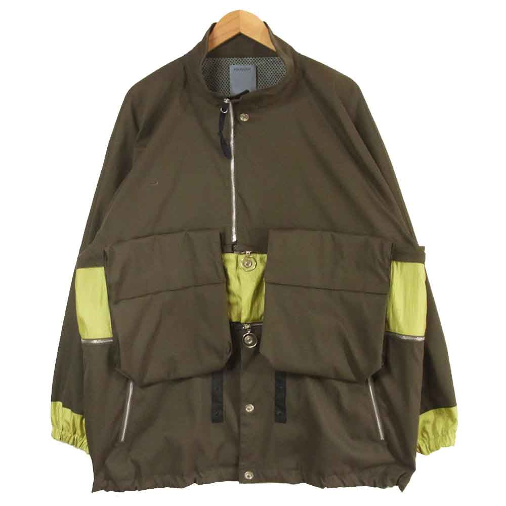 ポリクアント 1902015 ポリエステル ジャケット 日本製 グレイッシュブラウン系 1-2【中古】