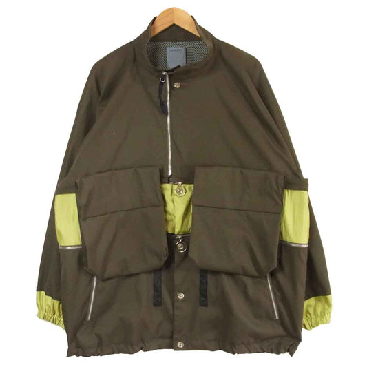 ポリクアント 1902015 ポリエステル ジャケット 日本製 グレイッシュブラウン系 1-2【中古】