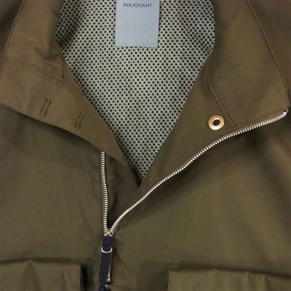 ポリクアント 1902015 ポリエステル ジャケット 日本製 グレイッシュブラウン系 1-2【中古】