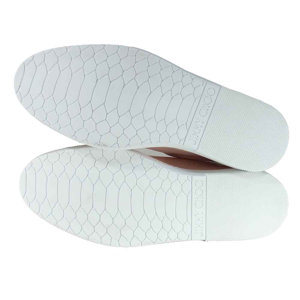 JIMMY CHOO ジミーチュウ CASH スター スタッズ ローカット スニーカー ピンク系 44【美品】【中古】