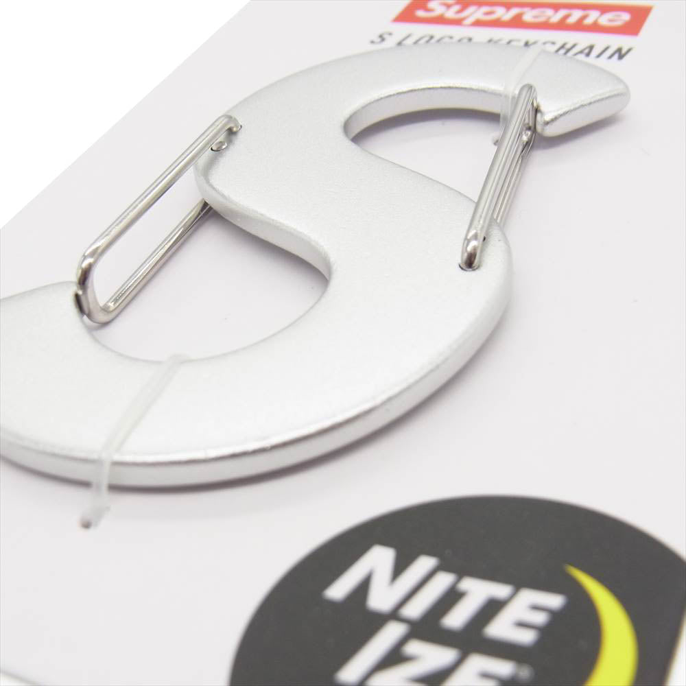 Supreme シュプリーム 21AW Nite Ize S Logo Keychain ナイトアイズ Sロゴ キーチェーン カラビナ シルバー系【新古品】【未使用】【中古】
