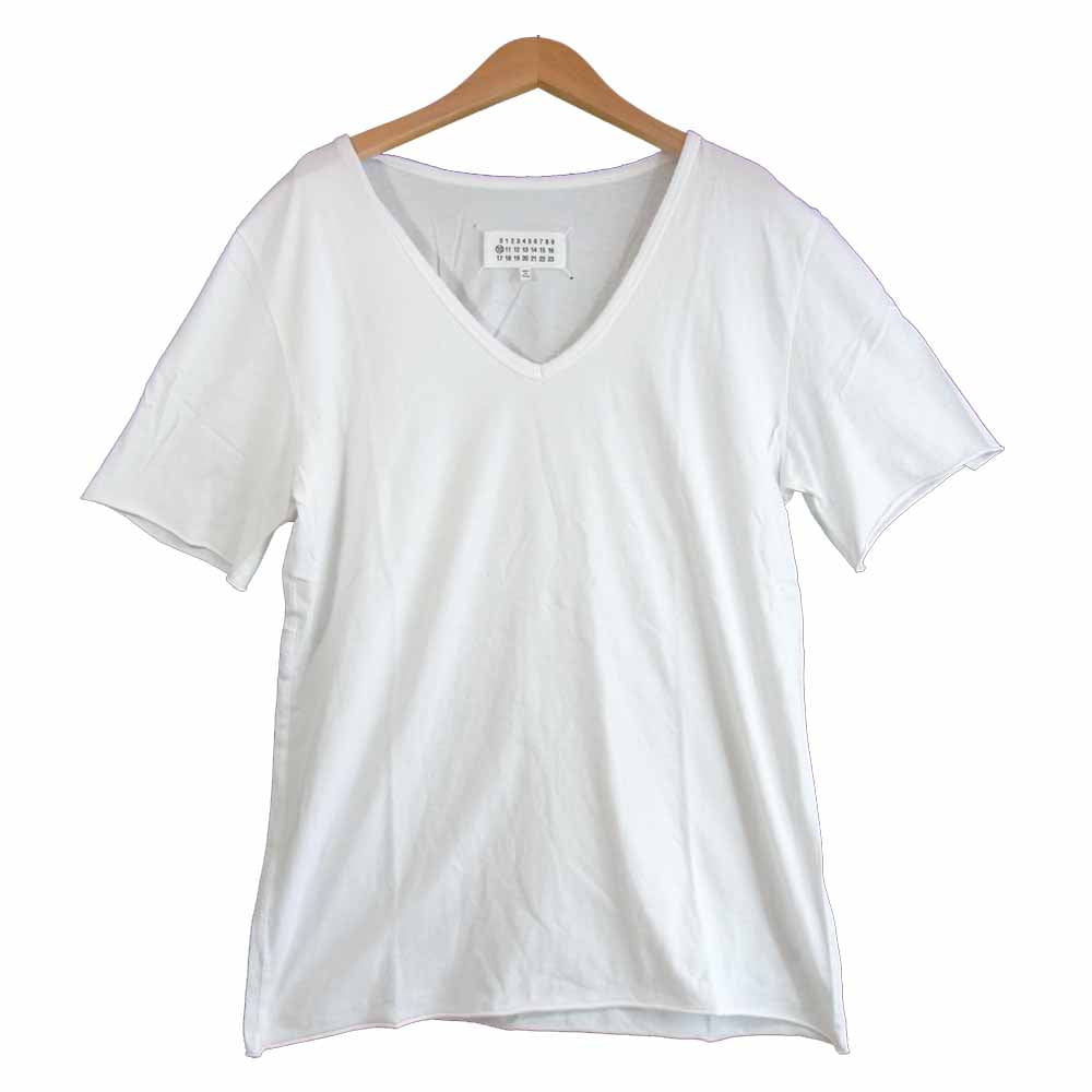 MAISON MARGIELA メゾンマルジェラ 10 Vネック インナー カットソー ホワイト系 48【中古】