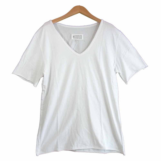 MAISON MARGIELA メゾンマルジェラ 10 Vネック インナー カットソー ホワイト系 48【中古】