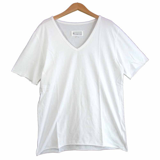 MAISON MARGIELA メゾンマルジェラ 10 Vネック インナー カットソー ホワイト系 48【中古】