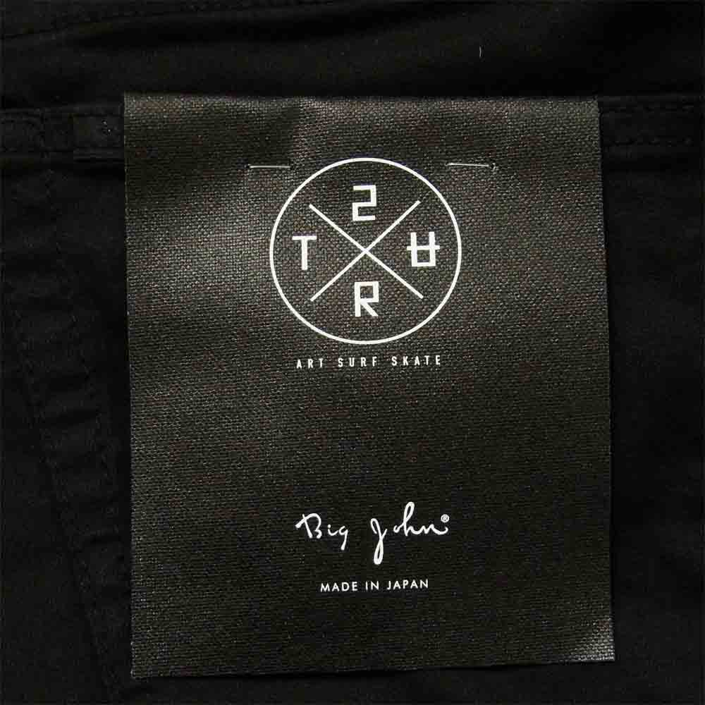サート MXSR01M × BIG JOHN ビッグジョン TAPERED SLIM JOGGER ジョガー パンツ ブラック系 L【新古品】【未使用】【中古】