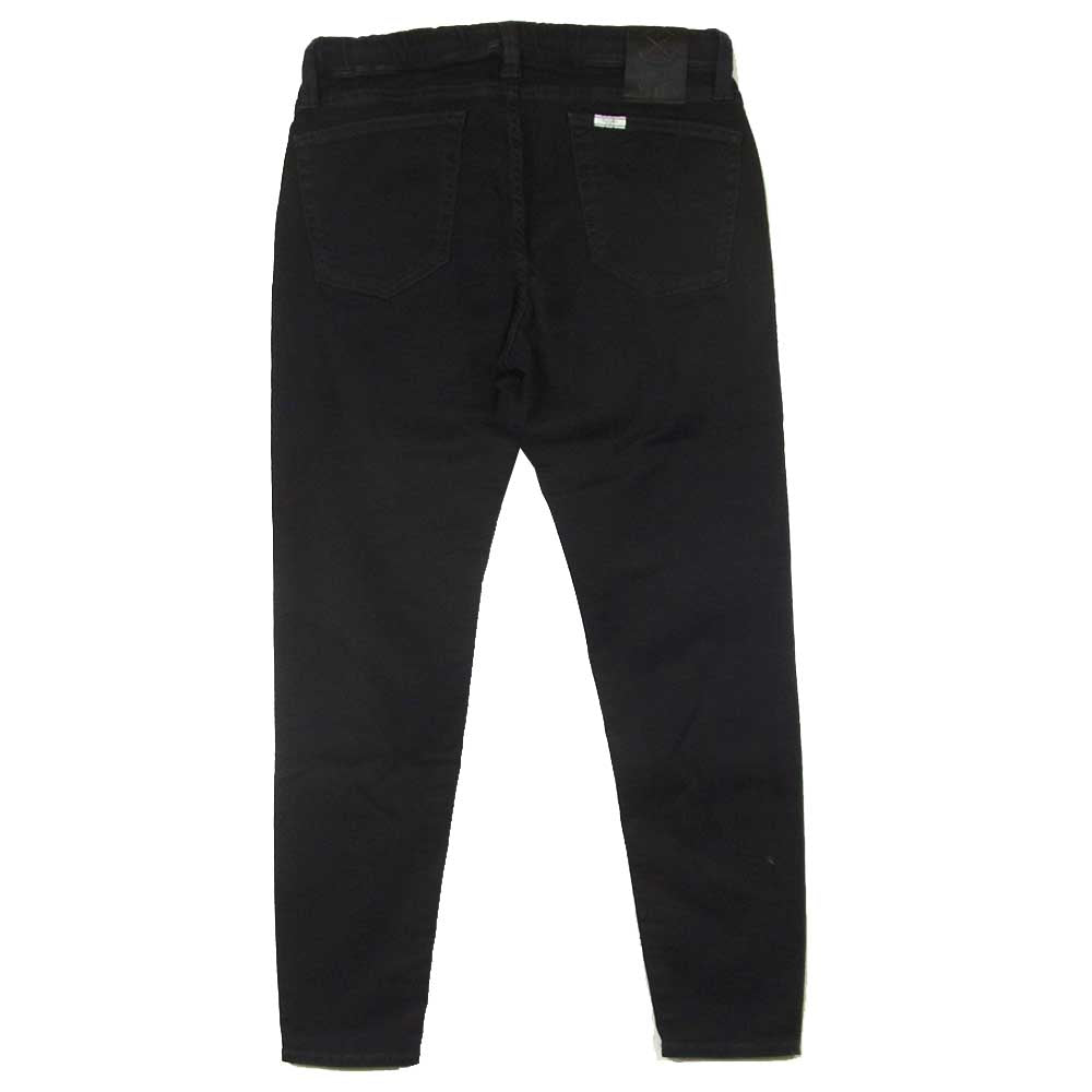 サート MXSURT001 × BIG JOHN ビッグジョン ユーズド加工 デニムプリント ハイパワー ストレッチ イージー パンツ ブラック系 L【中古】