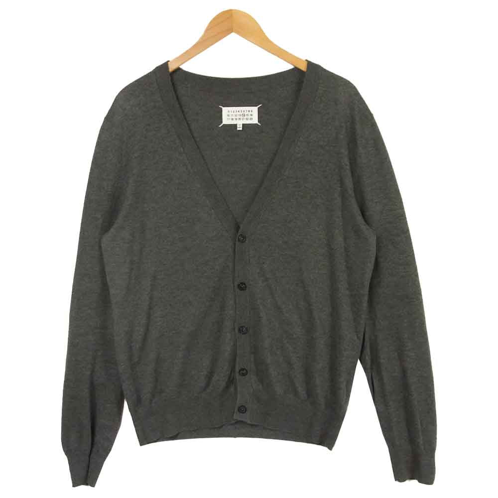 MAISON MARGIELA メゾンマルジェラ S50HA0961 S17364 エルボー パッチ カーディガン ルーマニア製 グレー系 M【中古】