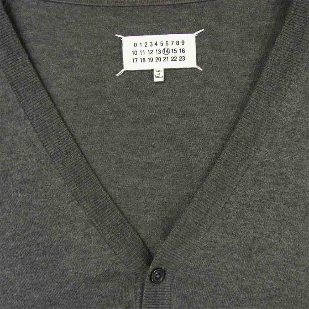 MAISON MARGIELA メゾンマルジェラ S50HA0961 S17364 エルボー パッチ カーディガン ルーマニア製 グレー系 M【中古】