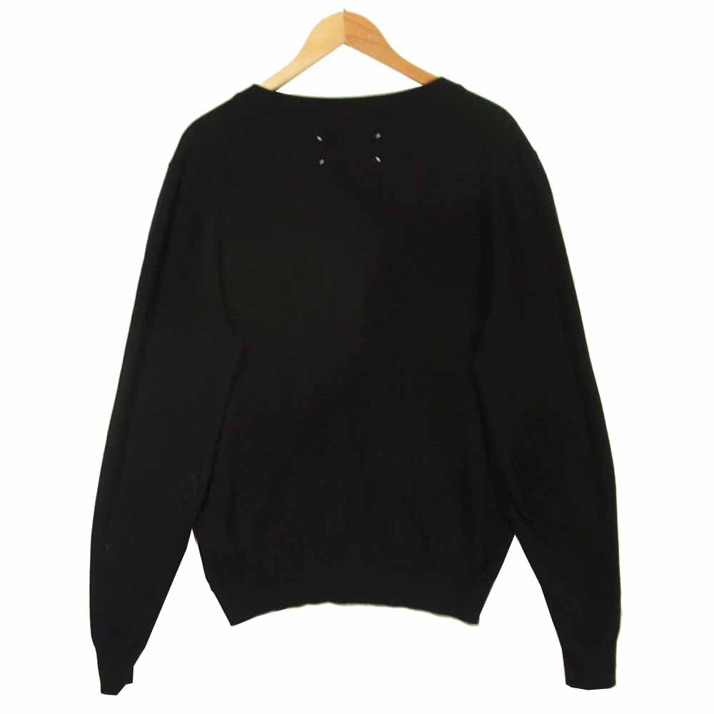 MAISON MARGIELA メゾンマルジェラ S50HA0961 S17364 エルボー パッチ カーディガン ルーマニア製 ブラック系 M【中古】
