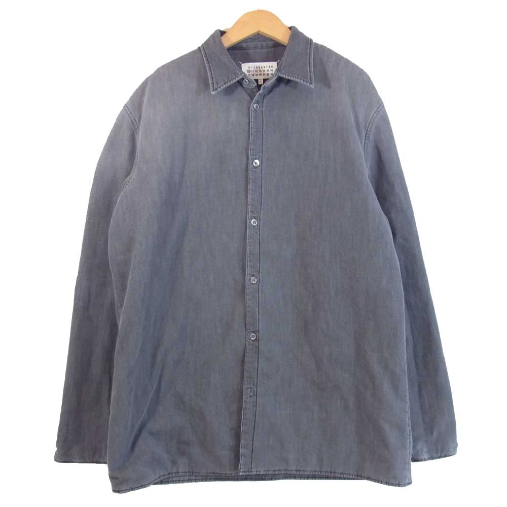 MAISON MARGIELA メゾンマルジェラ S50DL0449 S30697 10 コットン シャツ ジャケット ブラック系 38【中古】