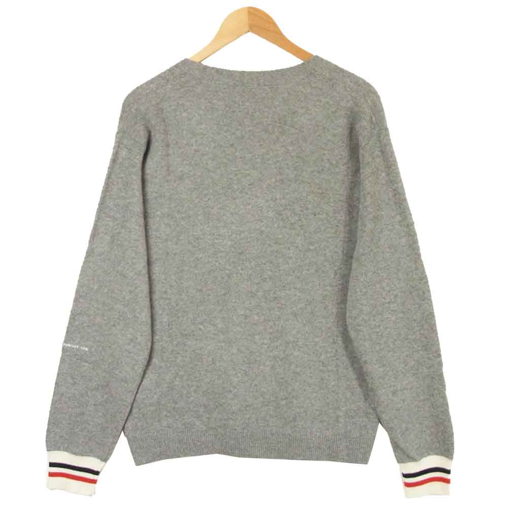 MONCLER モンクレール 7 FRAGMENT HIROSHI FUJIWARA GENIUS CARDIGAN フラグメント ジーニアス カーディガン グレー系 L【美品】【中古】
